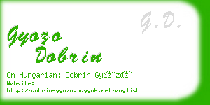 gyozo dobrin business card